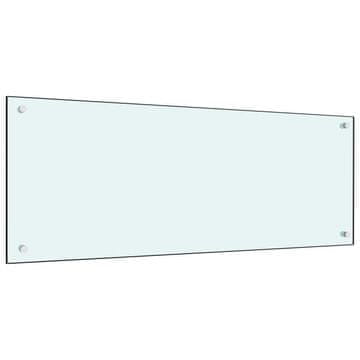 Vidaxl Kuhinjska zaštita od prskanja mliječna 100 x 40 cm kaljeno staklo
