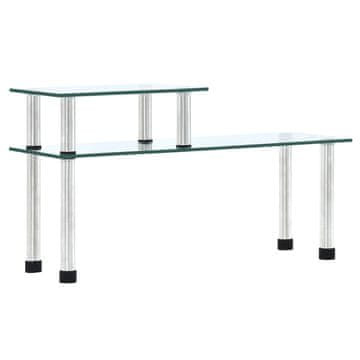 Vidaxl Kuhinjske police prozirne 45 x 16 x 26 cm od kaljenog stakla