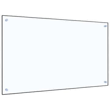 Vidaxl Kuhinjska zaštita od prskanja prozirna 100x60 cm kaljeno staklo
