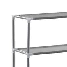 Vidaxl Ormarić za perilicu rublja s 3 etaže, srebrni, 69x28x169 cm