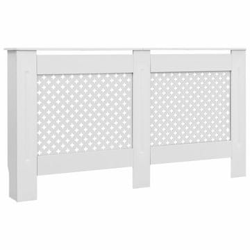 Vidaxl Pokrov za radijator bijeli 152 x 19 x 81,5 cm MDF