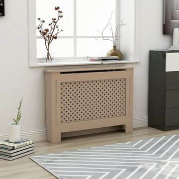 Vidaxl Poklopac za radijator, 112x19x81 cm, MDF