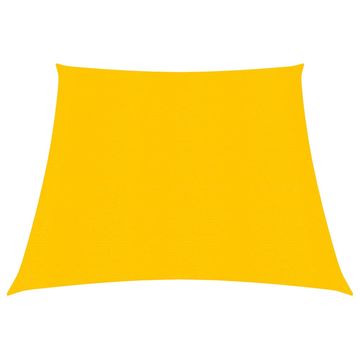 Vidaxl Jedro za sjenu, 160 g/m², Žuto, 3/4x2 m, HDPE