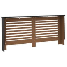 Vidaxl Pokrov za radijator crni 172 x 19 x 81,5 cm MDF