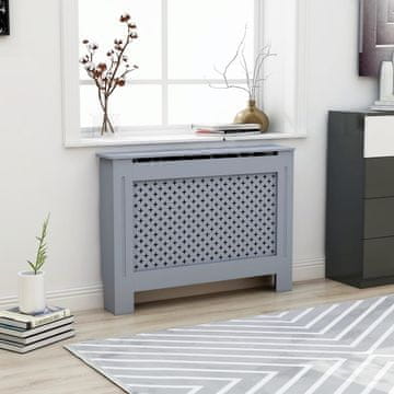 Vidaxl Poklopac za radijator, antracit, 112x19x81 cm, MDF