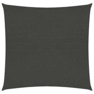 Vidaxl Jedro za zaštitu od sunca 160 g/m² antracit 3 x 3 m HDPE