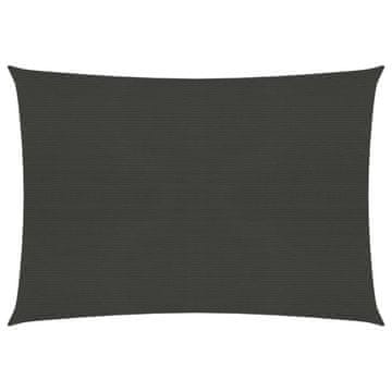 Vidaxl Sunčano jedro, 160 g/m², antracit, 2x3 m, HDPE