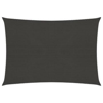 Vidaxl Jedro za zaštitu od sunca 160 g/m² antracit 2,5 x 3 m HDPE