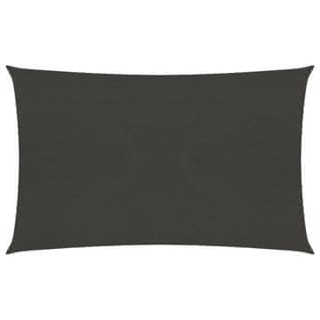 Vidaxl Jedro za zaštitu od sunca 160 g/m² antracit 3 x 4 m HDPE