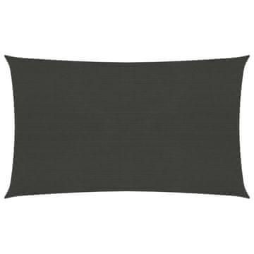 Vidaxl Jedro za zaštitu od sunca 160 g/m² antracit 3 x 6 m HDPE