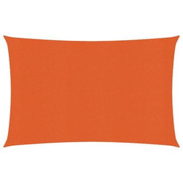 Vidaxl Jedro za zaštitu od sunca 160 g/m² narančasto 3,5 x 4,5 m HDPE
