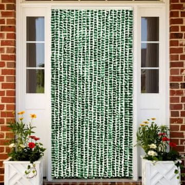Vidaxl Mreža protiv komaraca zeleno-bijela 90x220 cm šenil