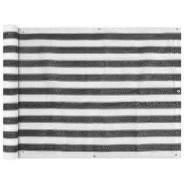 Vidaxl Balkonska Zaštita HDPE 90x400 cm Antracit i Bijela Boja