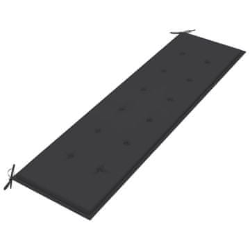 Vidaxl Jastuk za vrtnu klupu antracit 180 x 50 x 3 cm tkanina Oxford