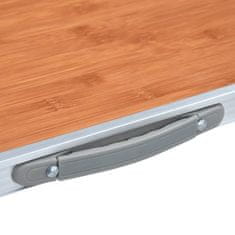 Vidaxl Sklopivi stol za kampiranje aluminijski 120 x 60 cm