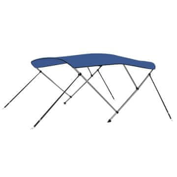 Vidaxl Tenda bimini s 3 luka plava 183 x 160 x 137 cm