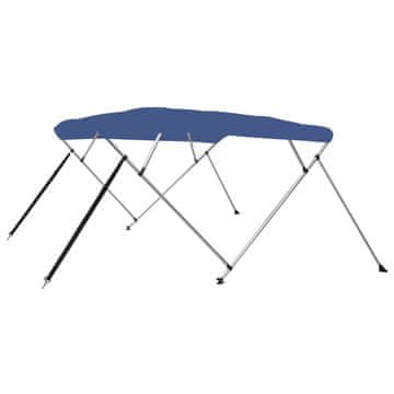 Vidaxl Tenda bimini s 4 luka plava 243 x 196 x 137 cm