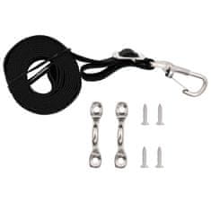 Vidaxl Trake za tendu bimini 2 kom od tkanine i nehrđajućeg čelika