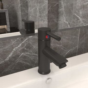 Vidaxl Slavina za umivaonik sive boje 130 x 176 mm