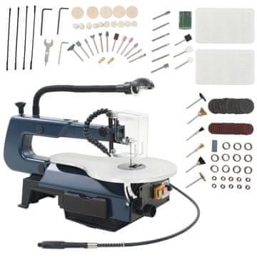 Vidaxl Set za pilu za rezbarenje od 108 dijelova 125 W 252 mm