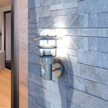 Vidaxl LED zidna lampa od nehrđajućeg čelika