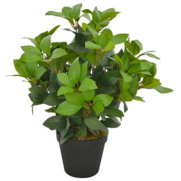 Vidaxl Umjetno lovorov list s posudom, zeleno, 40 cm