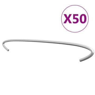 Vidaxl Kuke za gabione 50 kom pocinčani čelik 50 cm