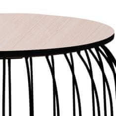 Vidaxl Stolići za kavu 3 kom crni