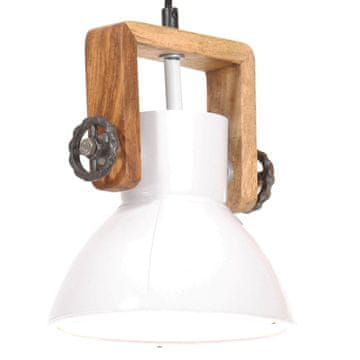 Vidaxl Industrijska viseća svjetiljka, 25 W, bijela, okrugla, 19 cm, E27