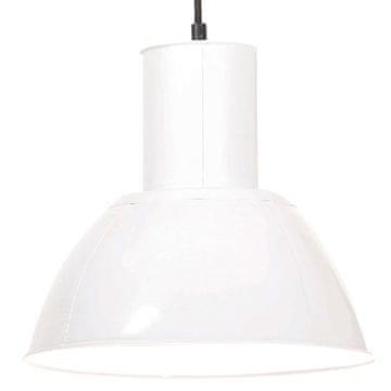 Vidaxl Viseća lampa, 25 W, bijela, okrugla, 28,5 cm, E27