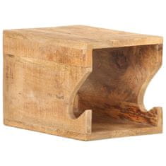 Vidaxl Zidni stalak za bicikl 35 x 25 x 25 cm masivno grubo drvo manga