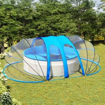 Vidaxl Kupola za bazen, 620 x 410 x 205 cm