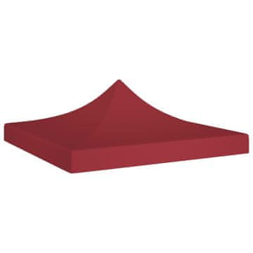 Vidaxl Krov za šator za zabave 2 x 2 m bordo 270 g/m²