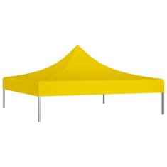 Vidaxl Krov za šator za zabave, 2 x 2 m, žuti, 270 g/m²
