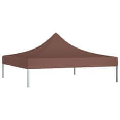 Vidaxl Krov za šator za zabave, 2 x 2 m, smeđi, 270 g/m²