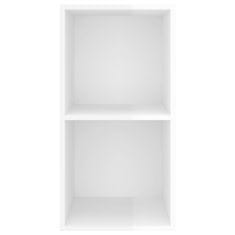 Vidaxl Zidni TV ormarić sjajni bijeli 37x37x72 cm konstruirano drvo