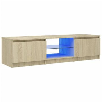 Vidaxl TV ormarić s LED svjetlima boja hrasta sonome 140x40x36 cm