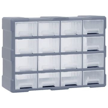 Vidaxl Organizator sa 16 srednjih ladica, 52x16x37 cm