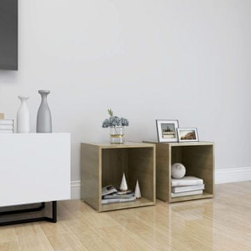Vidaxl TV ormarići, 2 kom, Sonoma hrast, 37x35x37 cm, iverica