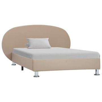 Vidaxl Okvir za krevet Cappuccino umjetna koža 100 x 200 cm