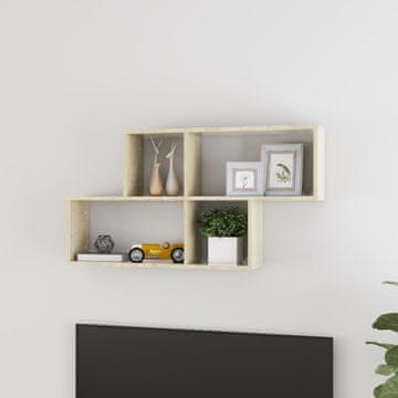 Vidaxl Zidna polica Sonoma hrast 100x18x53 cm