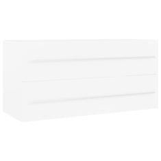 Vidaxl 2-dijelni set kupaonskog namještaja od iverice bijeli