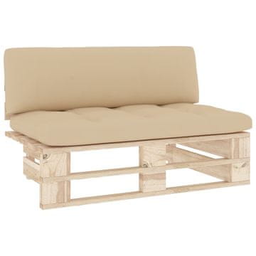 Vidaxl Srednja vrtna sofa od paleta od impregnirane borovine