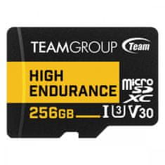 TeamGroup memorijska kartica High Endurance Micro SDXC UHS-I U3 V30, 256 GB