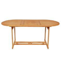 Vidaxl 7-dijelni vrtni blagovaonski set s jastucima masivna tikovina