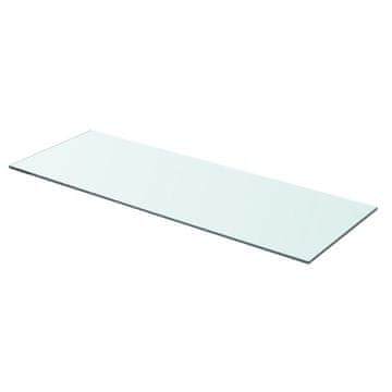 Vidaxl Staklena polica, prozirna ploča, 70 x 25 cm