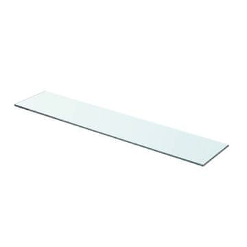 Vidaxl Prozirna staklena ploča 70x15 cm