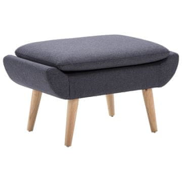 Vidaxl Tapecirani tabure 73 x 43 x 42 cm tamno siv