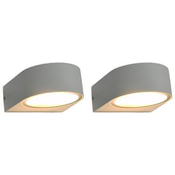 Vidaxl Vanjske zidne lampe, 2 kom, 11 W, bijele, okrugle