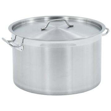 Vidaxl Lonac, 44 L, 45 x 28 cm, nehrđajući čelik